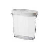 IKEA Beyaz Kapaklı Saklama Kabı, 8x18 cm, 1.3 lt, Orta Boy