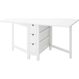 IKEA Beyaz Modern Yemek Masası - Katlanır Mutfak Masası