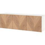 IKEA Beyaz Pratik Tv Ünitesi 180X42X38 cm