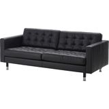 IKEA Beyaz Rahat Kanepe - 3'lü Deri Kanepe