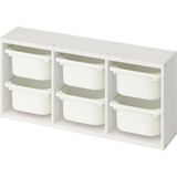 IKEA Beyaz Saklama Ünitesi 99 x 21 x 30 cm Çok Amaçlı Çocuk Odası Düzenleyici Güvenli Tasarım