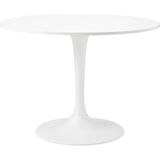 IKEA Beyaz Şık Yemek Masası - Yuvarlak Mutfak Masası