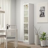 IKEA BILLY cam kapaklı kitaplık beyaz - 39398834