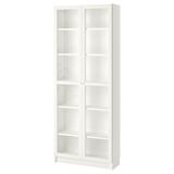 IKEA BILLY cam kapaklı kitaplık beyaz - 69017828