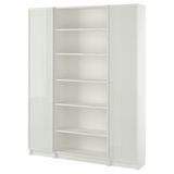 IKEA BILLY cam kapaklı kitaplık beyaz-cam - 79483665