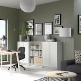 IKEA BILLY kapaklı kitaplık beyaz - 19483588