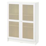 IKEA BILLY kapaklı kitaplık beyaz-bambu - 79572204