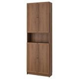 IKEA BILLY kapaklı kitaplık kahverengi ceviz görünüm - 29483371