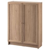 IKEA BILLY kapaklı kitaplık meşe görünümlü - 59483275