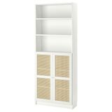 IKEA BILLY yarım kapaklı kitaplık beyaz-bambu - 19578464