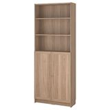 IKEA BILLY yarım kapaklı kitaplık meşe görünümlü - 09483367