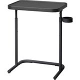 Ikea Björkåsen Laptop Masası 46 x 60 - 70 cm Antrasit Ayarlanabilir Katlanır Bardak Tutuculu - Siyah - 35 x 46 x 65 cm