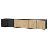 IKEA BOASTAD duvar dolabı siyah-meşe kaplama - 00507018