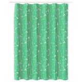 IKEA BOLLBUDDLEJA duş perdesi yeşil-çiçek deseni - 30609925