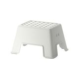 IKEA Bolmen Beyaz Banyo Taburesi Kaymaz Taban Özelliği ile Ergonomik Tasarıma Sahip Kolay Temizlenir