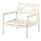 IKEA BONDHOLMEN tekli bahçe koltuğu beyaz-bej - 60558161