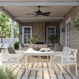 IKEA BONDHOLMEN yemek masası ve sandalye seti beyaz-bej - 09551182