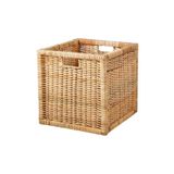 IKEA Branas Dekoratif Hasır Sepet Rattan Kutu - 32x35x32 Cm