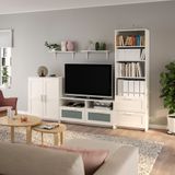 IKEA BRIMNES/BURHULT tv ünitesi beyaz - 79398672