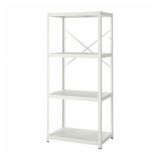 IKEA Bror Siyah 85x55x190 cm Raf Ünitesi