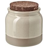 IKEA BRUGDHAJ seramik kavanoz bej - 30596169