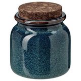 IKEA BRUGDHAJ seramik kavanoz mavi - 00596175