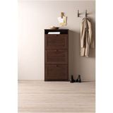 IKEA Brusalı Ayakkabı Dolabı Renk 61x130 cm 3 Bölmeli Kahverengi Ayakkabılık