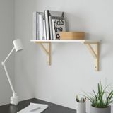 IKEA BURHULT/SANDSHULT duvar rafı beyaz-titrek kavak - 09325981
