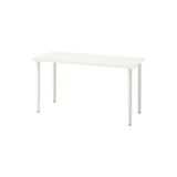 IKEA Çalışma Masası – Beyaz | 140x60 cm | Ayarlanabilir Metal Ayaklı | Modern ve Dayanıklı Tasarım