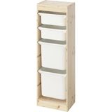 IKEA Çam Çok Amaçlı Saklama Ünitesi 44X30X91 cm Çocuk Odası Oyuncak Dolabı Düzenleyici - Ahşap
