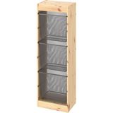 IKEA Çam Dayanıklı Saklama Ünitesi 44X30X91 cm Çocuk Odası Oyuncak Dolabı Düzenleyici - Ahşap
