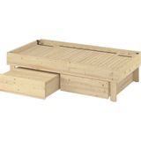 IKEA Çam Fonksiyonel Çift Kişilik Karyola 80-160X200 cm - 160 x 200 cm