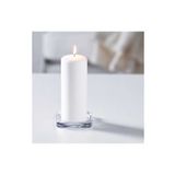 IKEA Cam Glasıg Mum Tabağı Cam 10x10 cm Kare Klasik Sunum Tabağı 1 BPA Free Gri