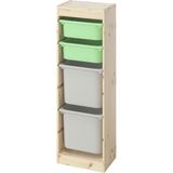 IKEA Çam Kullanışlı Saklama Ünitesi 44X30X91 cm Çocuk Odası Oyuncak Dolabı Düzenleyici - Ahşap