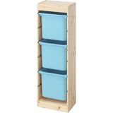 IKEA Çam Pratik Saklama Ünitesi 44X30X91 cm Çocuk Odası Oyuncak Dolabı Düzenleyici - Ahşap