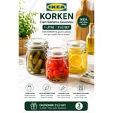 IKEA CAM SAKLAMA KAVANOZU 3'LÜ SET