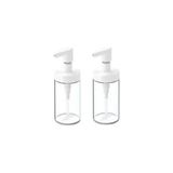IKEA Cam Tackan Sıvı Sabunluk Cam - Beyaz Kapaklı X 2 Adet Beyaz