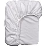 IKEA Çift Kişilik Beyaz Lastikli Çarşaf 140X200 cm - Pamuklu Yumuşak Doku - Yatak Çarşafı