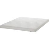 IKEA Çift Kişilik Karyola + Yatak (Şilte Dahil) 160X200 cm Beyaz - Modern Iskandinav Tarzı Depolamalı Ahşap Yatak - 160 x 200 cm