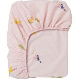 IKEA Çocuk Pembe Lastikli Çarşaf 90X200 cm - Pamuklu Yumuşak Doku - Yatak Çarşafı
