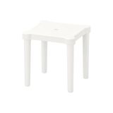IKEA Çocuk Taburesi, Beyaz Renk 28X27 cm Polipropilen Plastik Kare Tabure