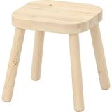 IKEA Çocuk Taburesi, Huş-Masif Ahşap Meridyendukkan 24X24 cm Çocuk Oyun Masa Sandalyesi - Bej