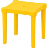 IKEA Çocuk Taburesi, Sarı Renk 28X27 cm Polipropilen Plastik Kare Tabure