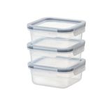 IKEA Çok Amaçlı Kare 3 Parça 750 ml Saklama Kabı Seti Plastik