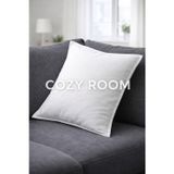 Ikea Cozy Room - Gurlı Kırlent Kılıfı, Beyaz, 50X50 Cm (İçi Dahil Değildir.)