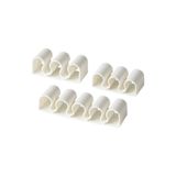 IKEA COZY ROOM - KALKSTUFF kablo tutucu, düzenleyici, beyaz, 3'lü set