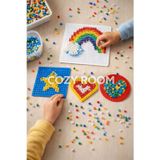 Ikea Cozy Room, Pyssla Boncuk Kalıbı, Çeşitli Renkler, 4 Parça
