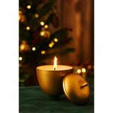 IKEA COZY ROOM VINTERFINT Metal Kutuda Kokulu Mum, Altın, 24 Saat, Elma ve Tarçın