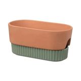 IKEA Daksjus Sulama Düzenekli Saksı Terakotta Yeşil 27 x 13 cm