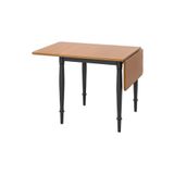 IKEA DANDERYD katlanır mutfak masası, çam kaplama-siyah, 2-4 kişilik, katlanabilir, 74/134x80 cm
